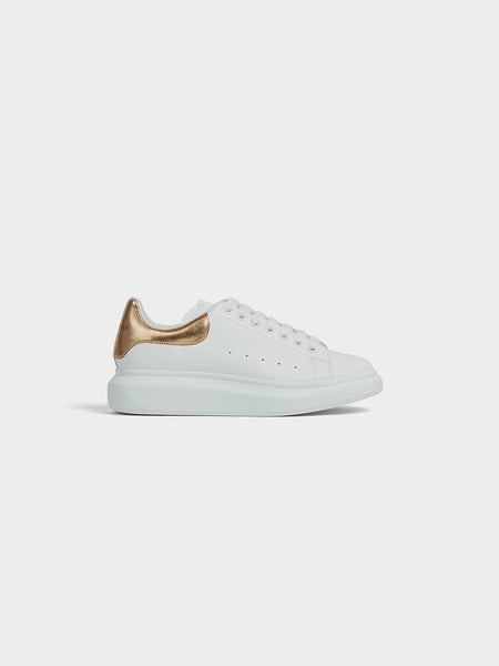 Oversized Sneaker, White / Gold