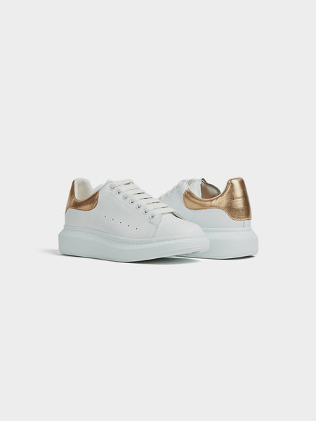 Oversized Sneaker, White / Gold