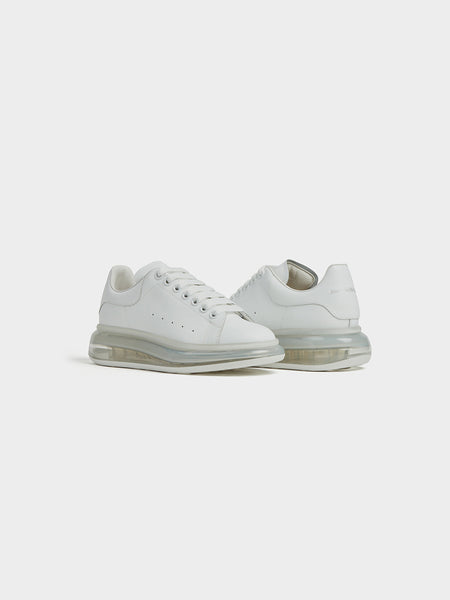 Oversized Sneaker Clear Sole, White / White