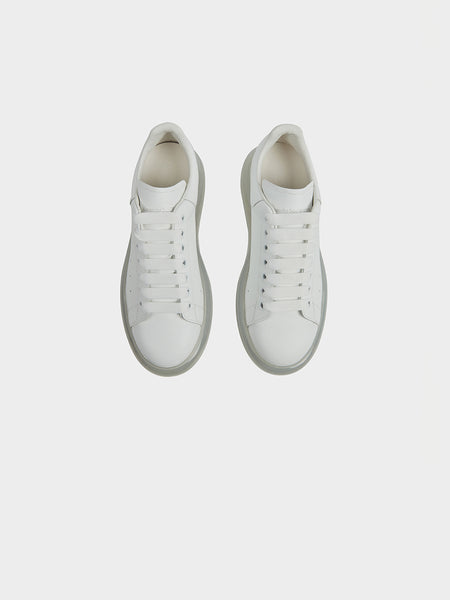 Oversized Sneaker Clear Sole, White / White