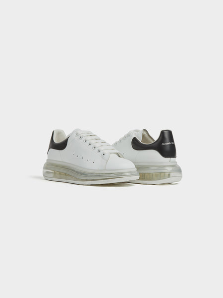 Oversized Sneaker Clear Sole, White / Black