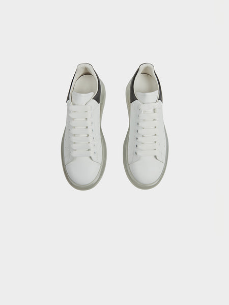 Oversized Sneaker Clear Sole, White / Black