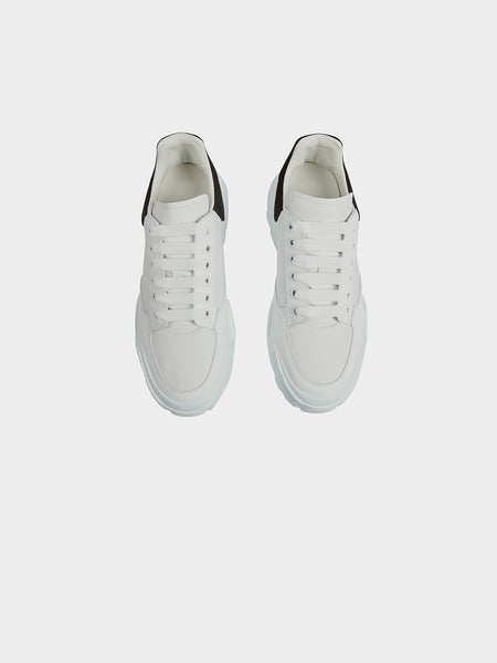 Court Wedge Sneaker, White / Black