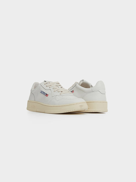 M Medalist Low, Leat / Leat White