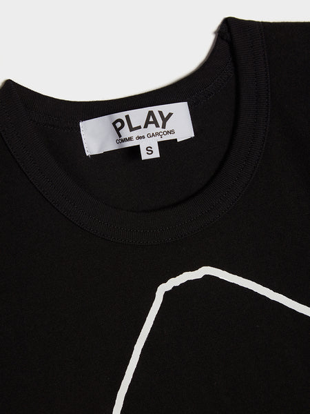 Women Play Logo T-Shirt, Black