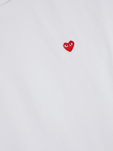Men Little Red Heart Play T-Shirt, White