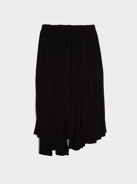 Rayon Georgette Garment Skirt, Black