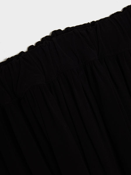 Rayon Georgette Garment Skirt, Black