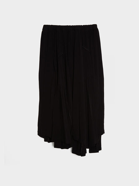 Rayon Georgette Garment Skirt, Black