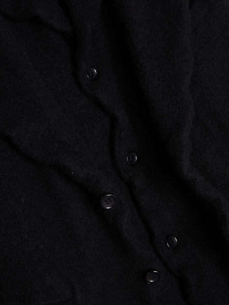 Wool Nylon Tweed Garment Jacket, Black