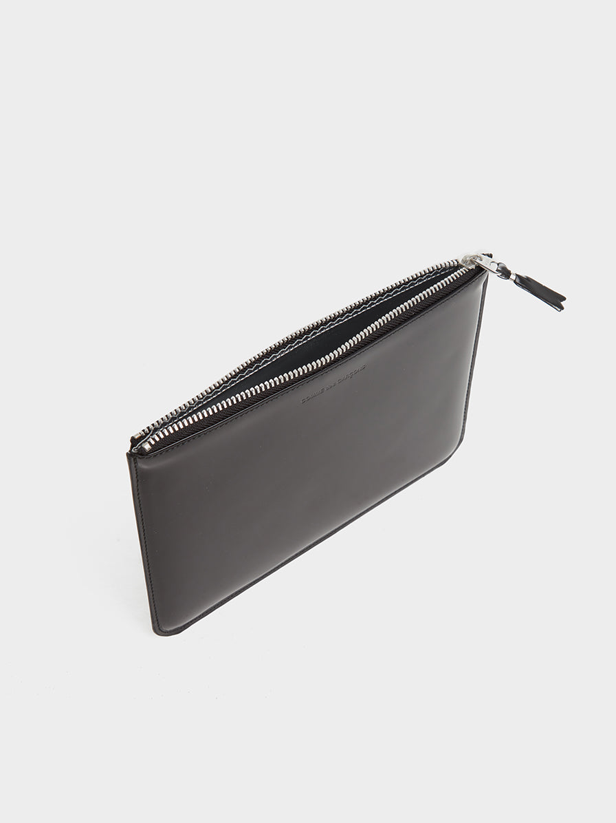 Mirror Inside Silver SA5100MI-2 Zip Wallet | Comme des Garcons