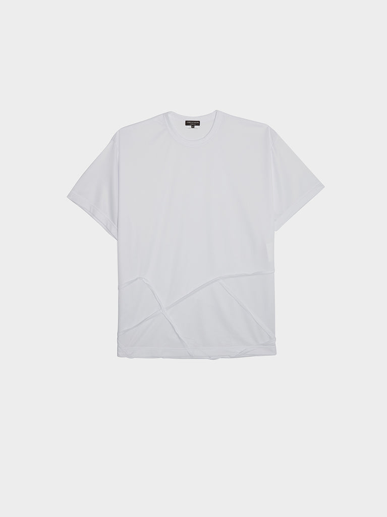 Poly Edged Panel Stitch Jersey T-Shirt | Comme des Garcons