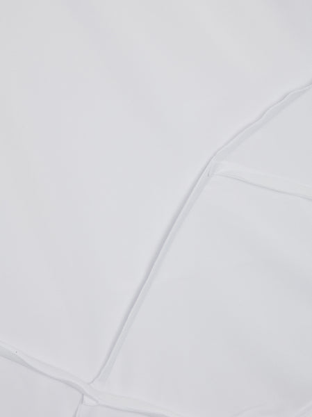 Poly Edged Panel Stitch Jersey T-Shirt, White