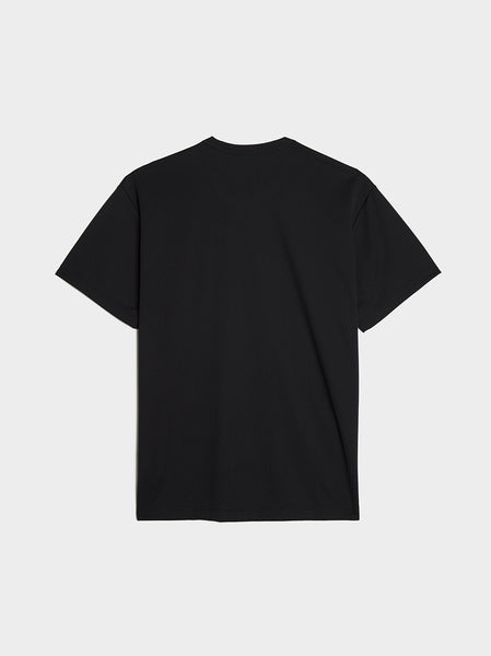 Jersey 3 Embroidery Pattern B T-Shirt, Black