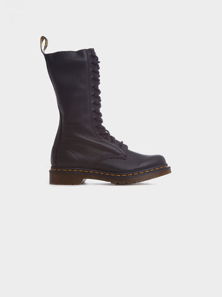 1B99 Virginia Leather Mid Calf Boot, Black
