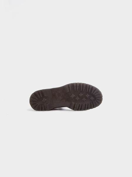 Jadon Smooth Leather Platform Boot, Black
