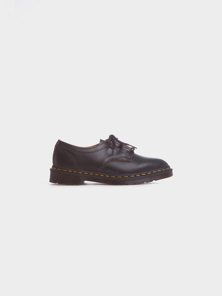 1461 Ghillie Leather Oxford Shoes, Black Vintage Smooth
