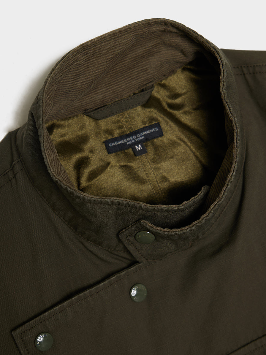 Heavyweight Cotton Ripstop Moto Jacket | Engineered Garments