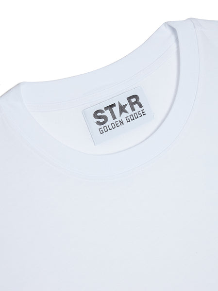 Small Star SS T-Shirt, White / Bluette
