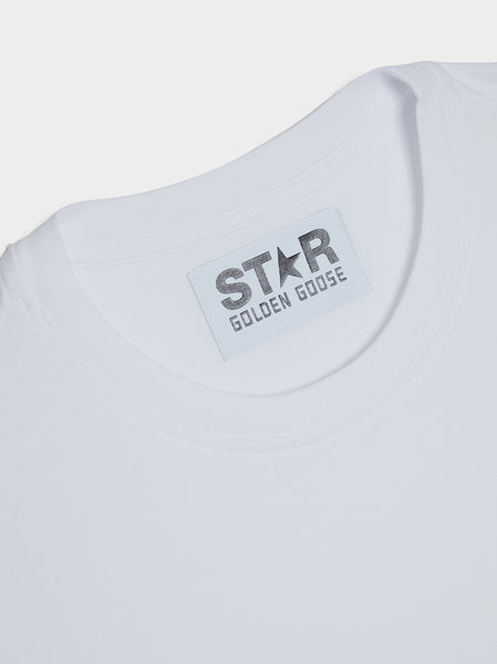 Small Star SS T-Shirt, Optic White / Black
