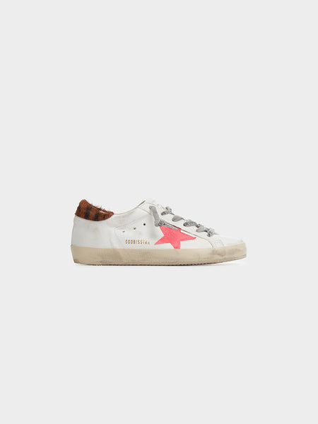 W Super Star, Creamy White / Fluo Red