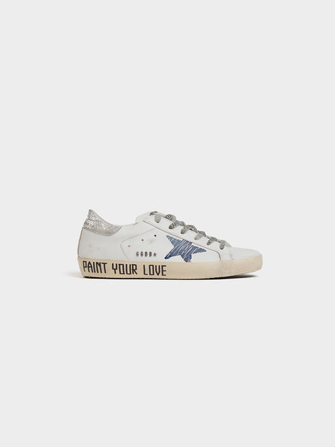 W Super Star, White / Night Blue