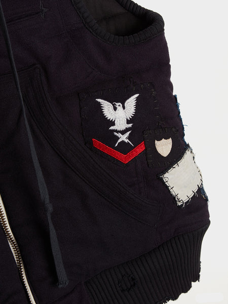 Zip Puffer Vest, Navy