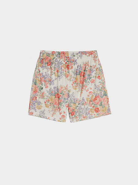 Practice Shorts, Ivory Tuscan Floral