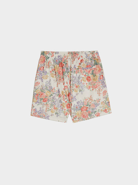 Practice Shorts, Ivory Tuscan Floral