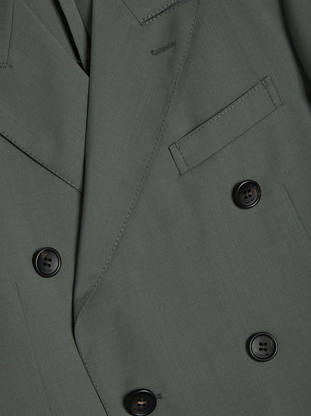 Wool Mohair Light Unlined Db Jacket, Green