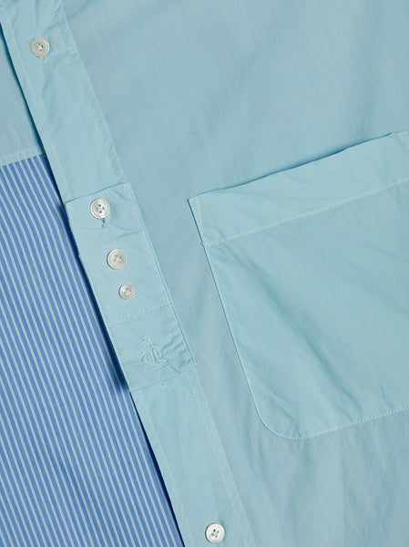 Oversized Patchwork Shirt, Lanvin Blue