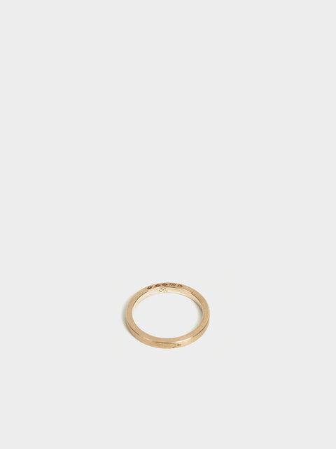 Ribbon Ring Le 5 Grammes, Brushed Yellow Gold