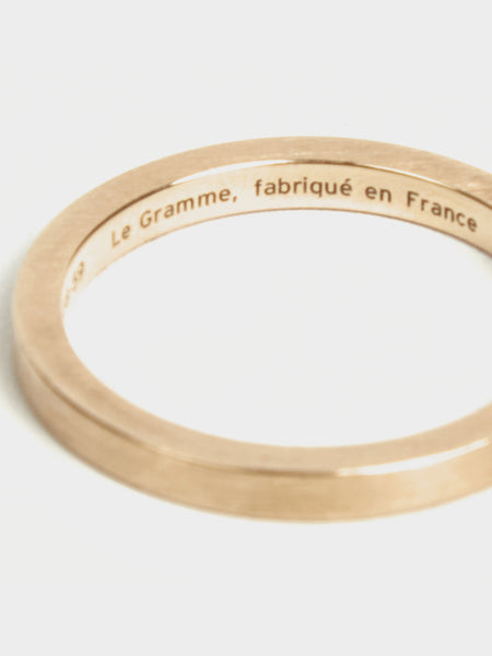 Ribbon Ring Le 5 Grammes, Brushed Yellow Gold