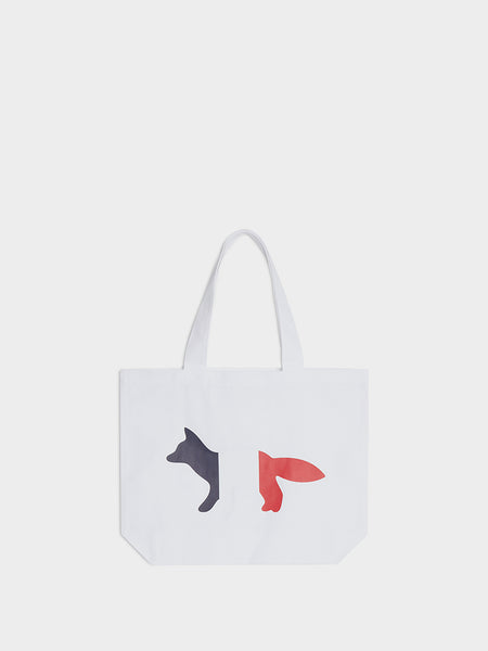 Tote Bag Tricolor Fox, White