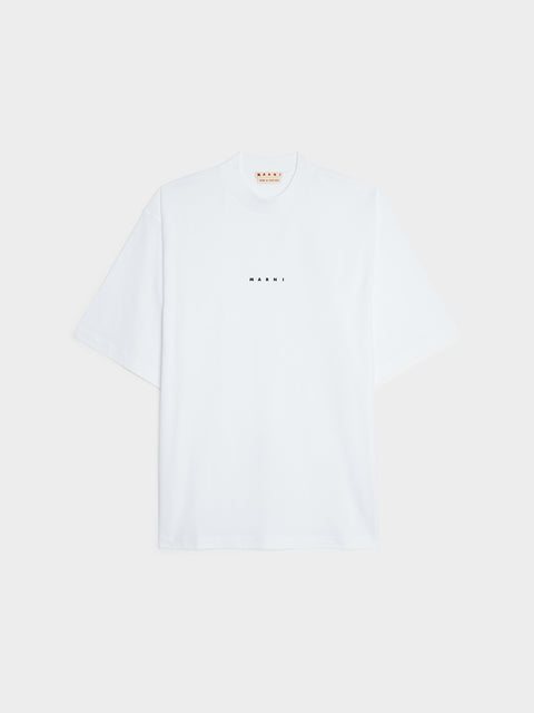 Organic Cotton Jersey Logo T-Shirt II, Lil White
