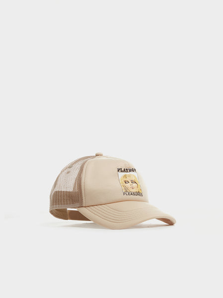 Magazine Trucker Hat, Tan