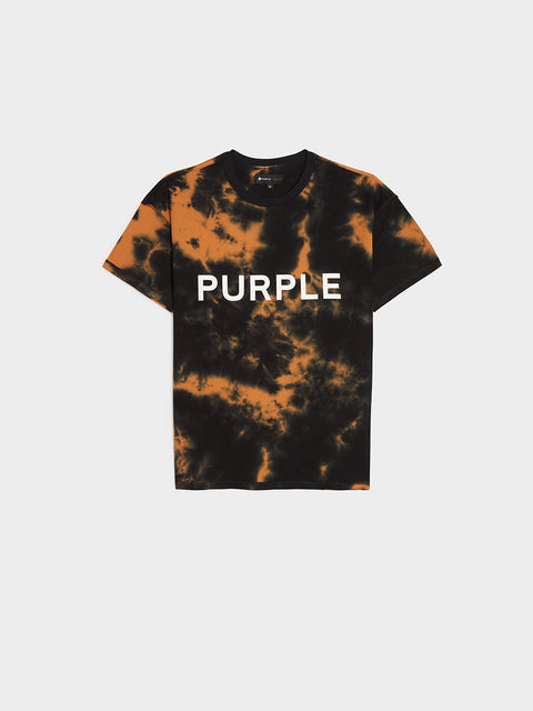 Purple Brand Textured Inside Out T-Shirt Light Indigo