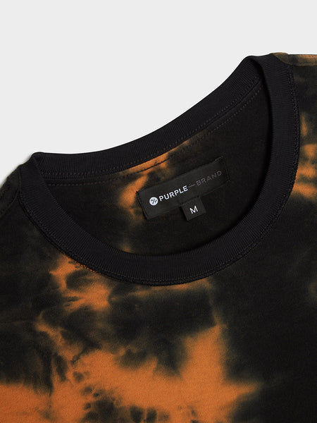 Textured Jersey Inside Out Tee, Black Topaz