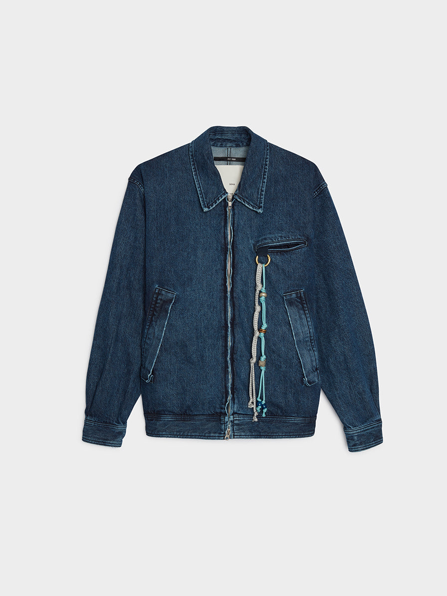 Cotton Washed Denim Coach Jacket | Song For The Mute | 7017 REIGN