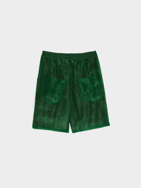 Nylon Elasticated Shorts, Green