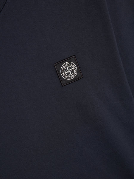 Patch Logo Long Sleeve Shirt, Navy Blue