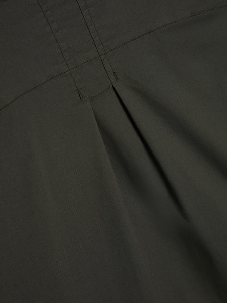 Shadow Funnel Collar Long Sleeve Shirt, Dark Grey
