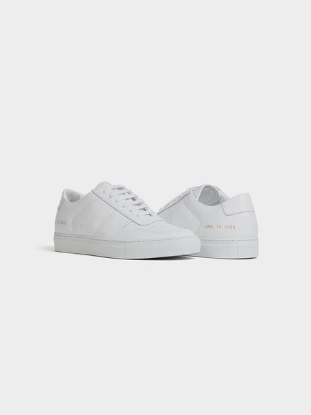 W Bball Low In Leather, White