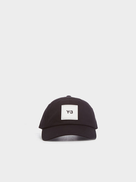 Y-3 Classic Square Label Cap, Black