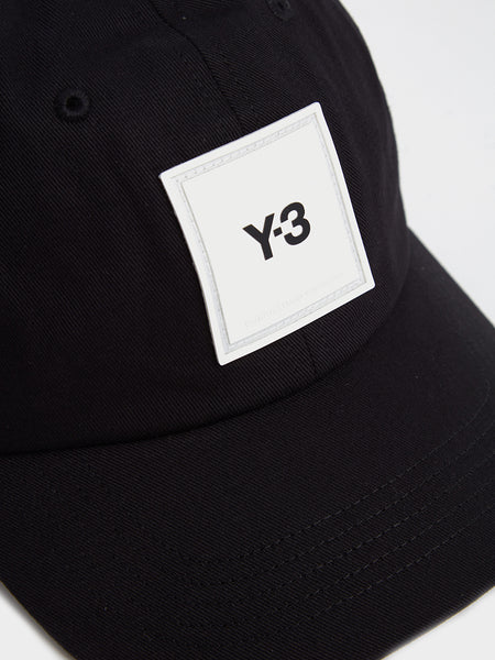 Y-3 Classic Square Label Cap, Black
