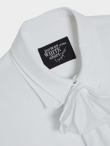 S-Stole Double Collar Shirt, White