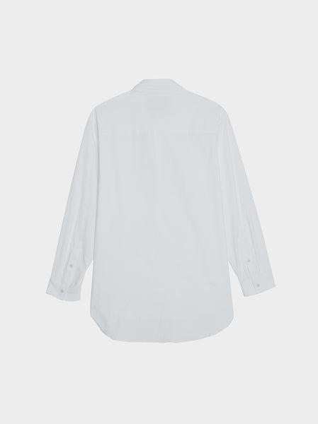 S-Stole Double Collar Shirt, White