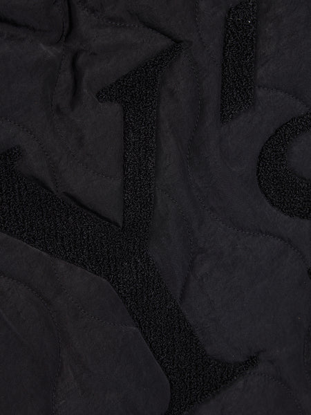 Embroidery Quilt Bag, Black